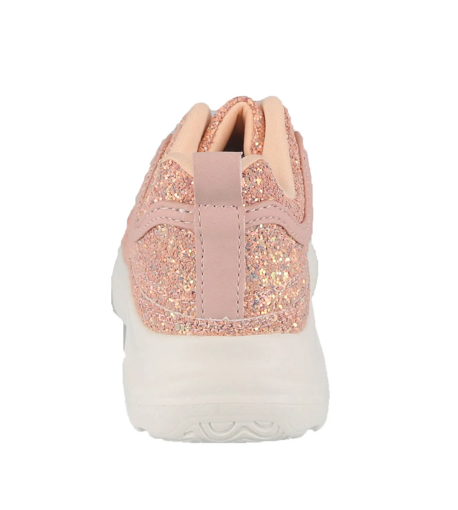 KID'S SHOES CORAL GLITTER TENNIS SNEAKERS KORY-1K