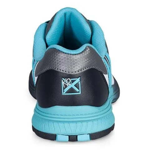 KR Strikeforce Womens Starr White/Black/Teal Left Hand Bowling Shoes