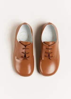 Leather Lace-Up Shoes in Brown (20-34EU)