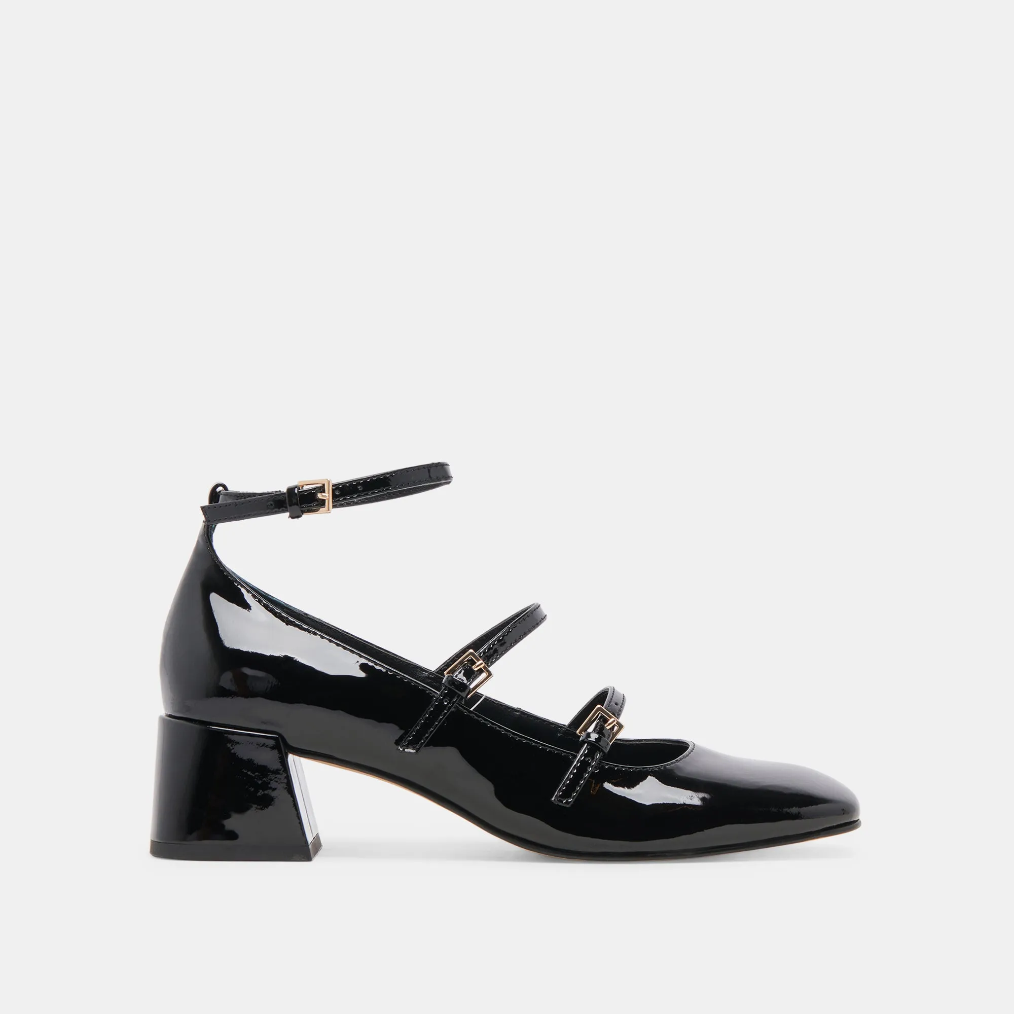 MEADOW HEELS MIDNIGHT PATENT LEATHER