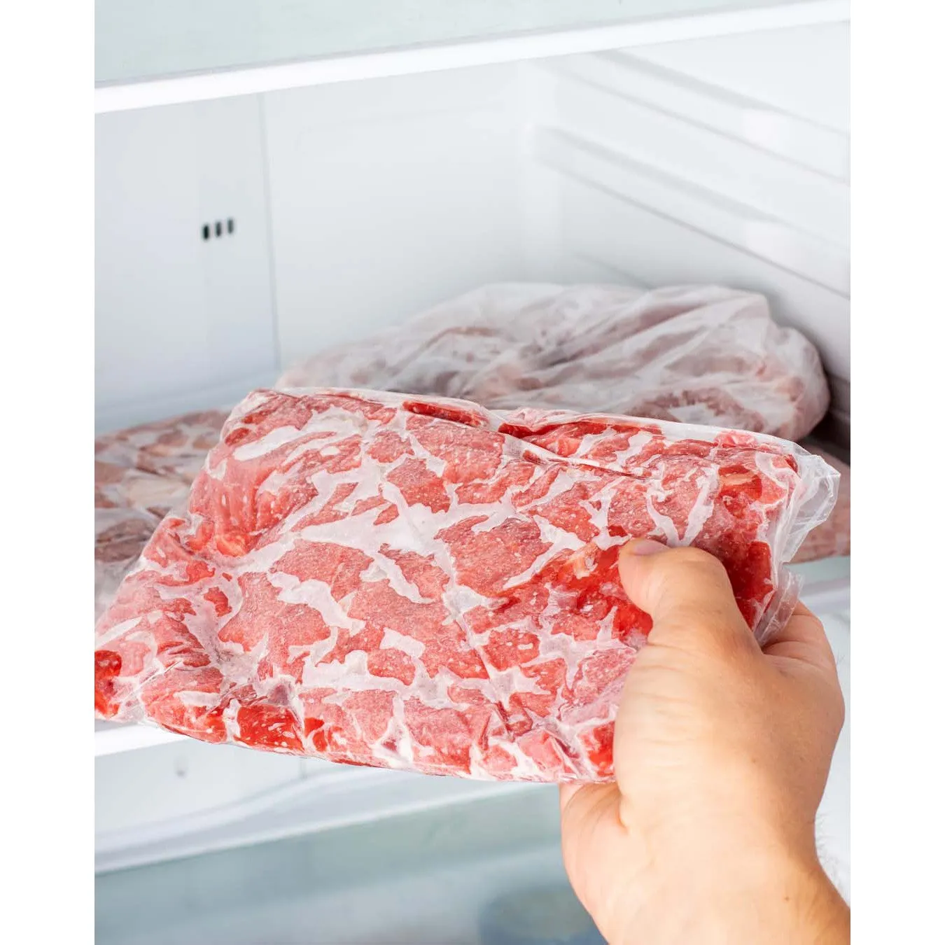 Meat Bag 250x350mm 50microns Plastic 2kg Ice Cube Clear 250pack