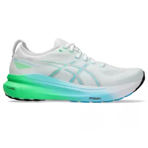 Men's Asics Gel-Kayano 31, White/Bright Cyan, 9.5 D Medium