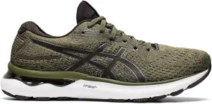 Men's Asics Gel-Nimbus 24, Olive Canvas/Gunmetal, 10 D Medium