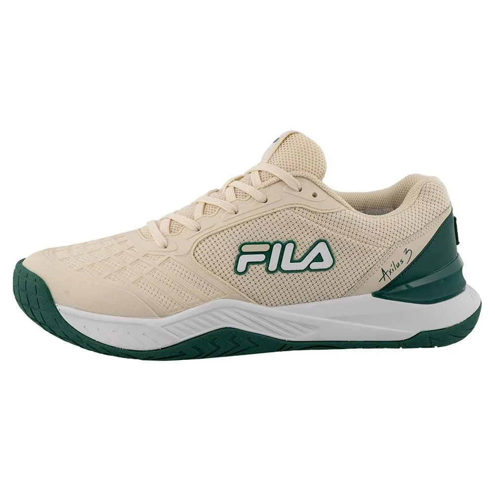 Men's Axilus 3 Tennis Shoes Whitecap and Malachite Green