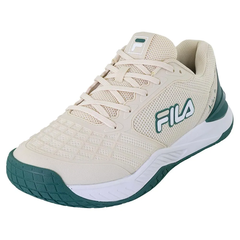 Men's Axilus 3 Tennis Shoes Whitecap and Malachite Green