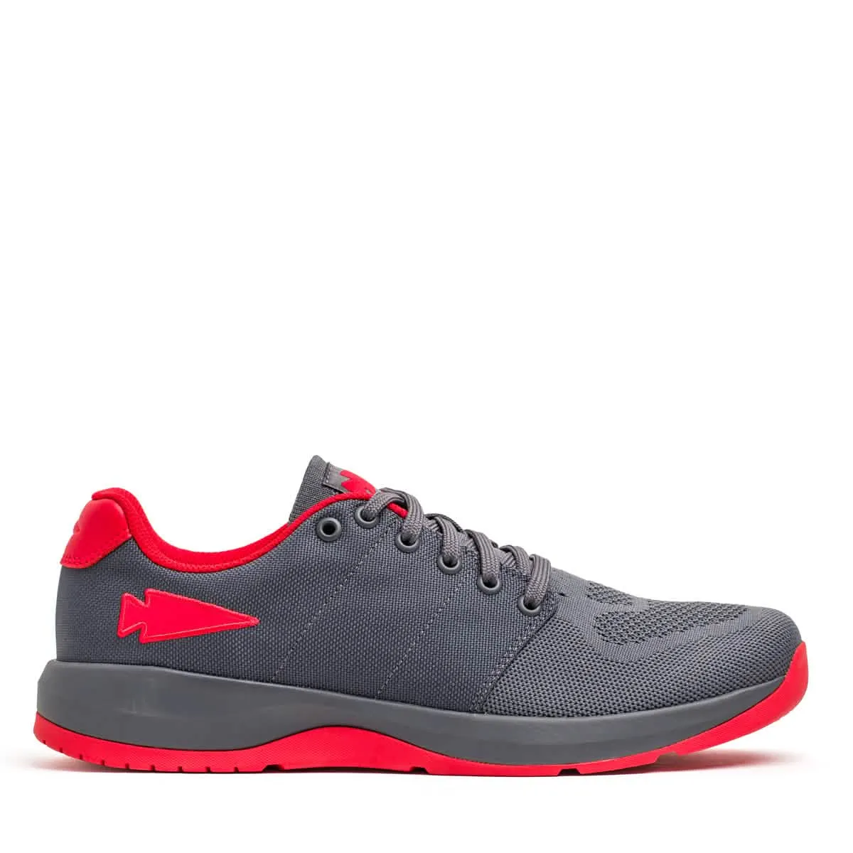 Men's Ballistic Trainers - Wolf Grey   High Risk Red W / Red Reflective Spearhead