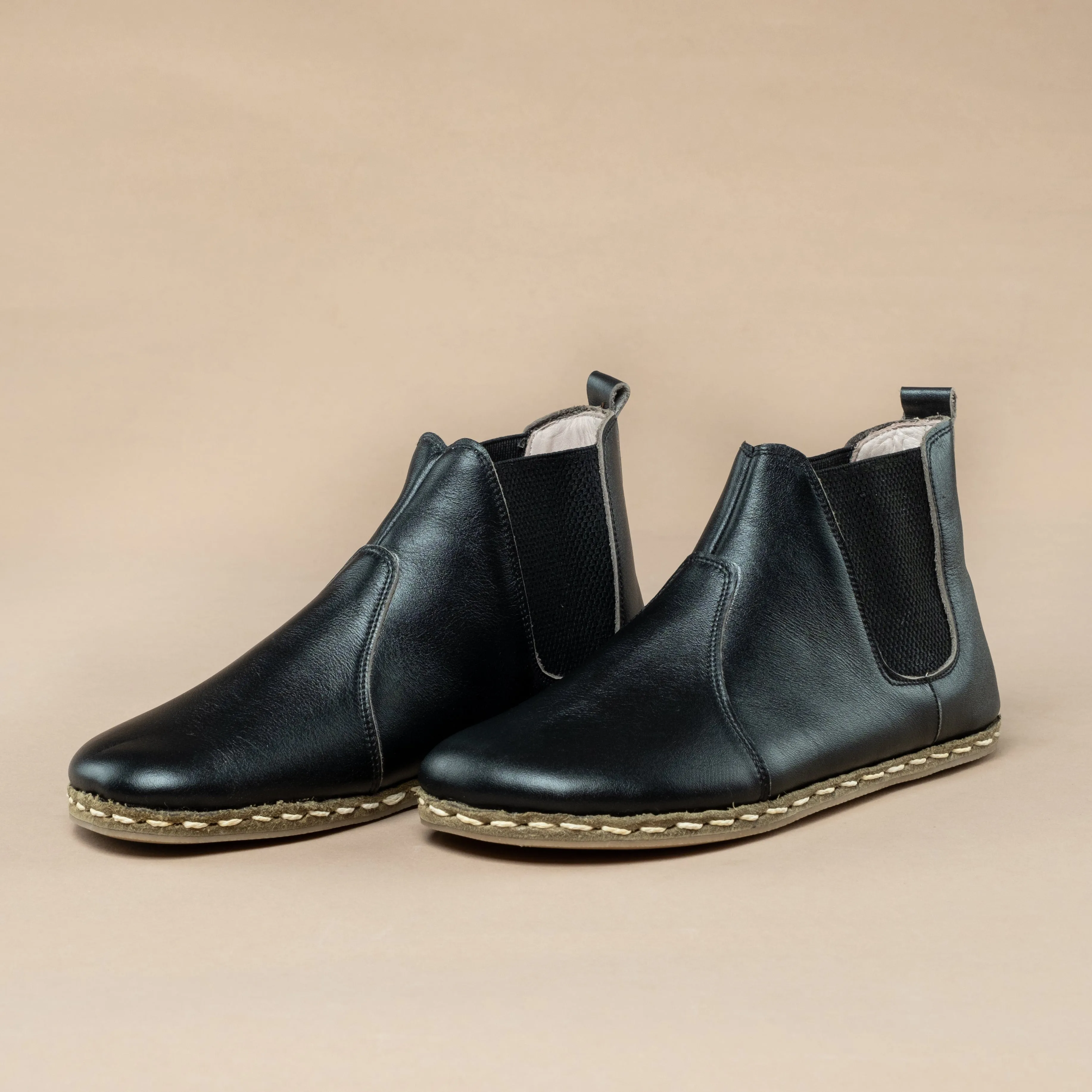 Men's Black Barefoot Chelsea Boots