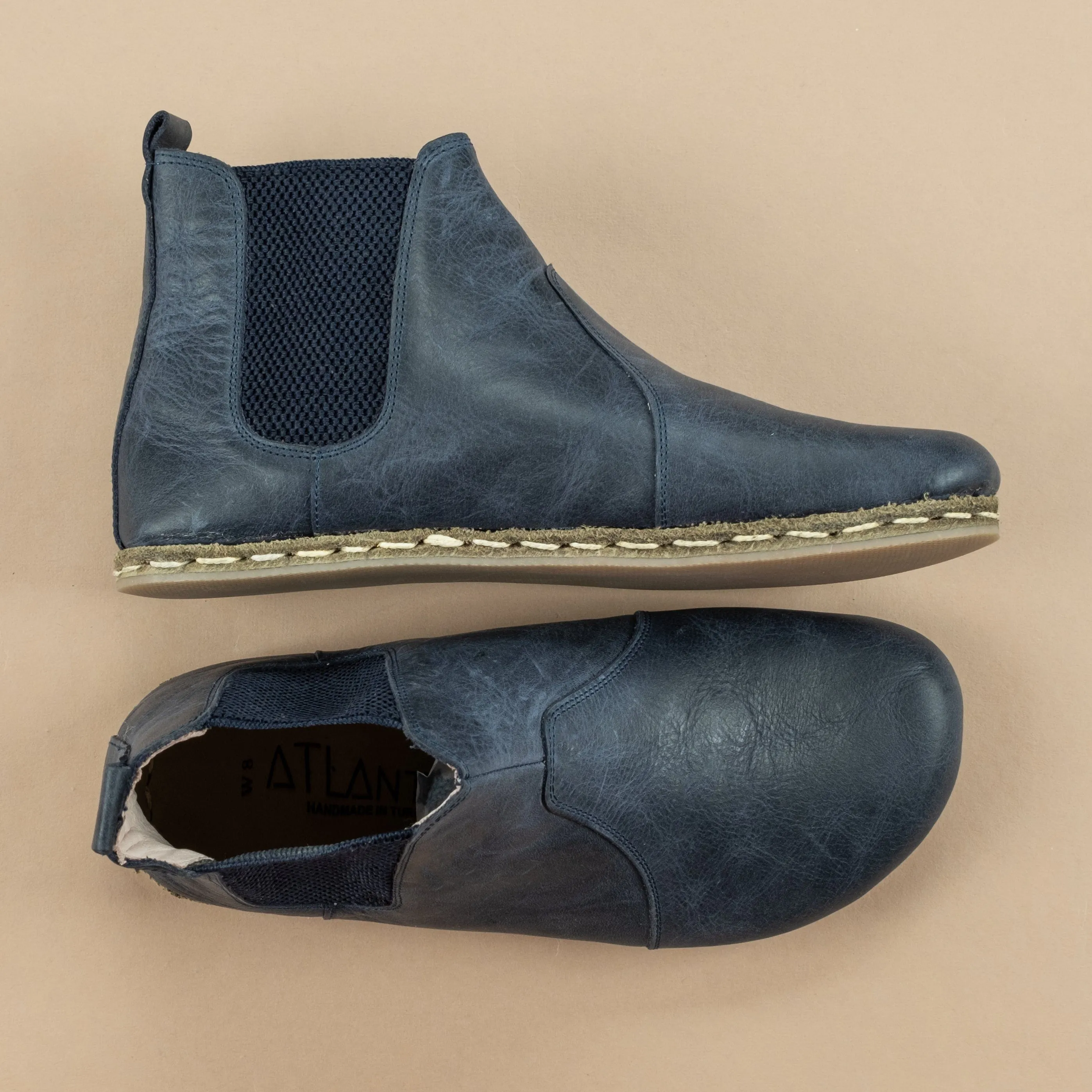 Men's Blue Barefoot Chelsea Boots