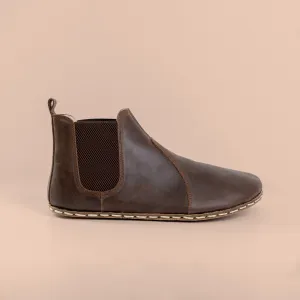 Men's Dark Brown Barefoot Chelsea Boots