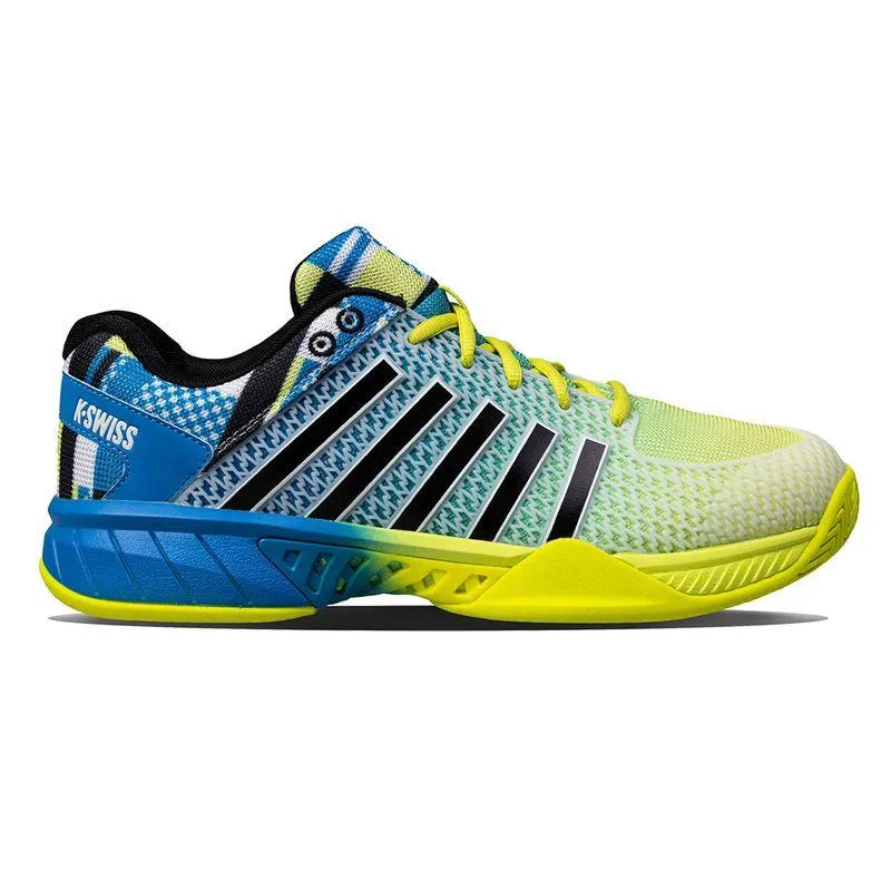 Men's Express Light Pickleball Shoes Brilliant Blue and Optic Yellow