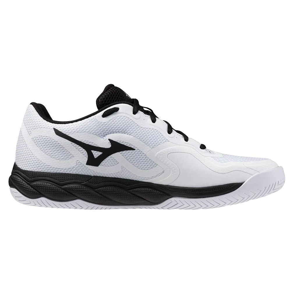 Mens Wave Enforce Court AC Tennis Shoes White and Black