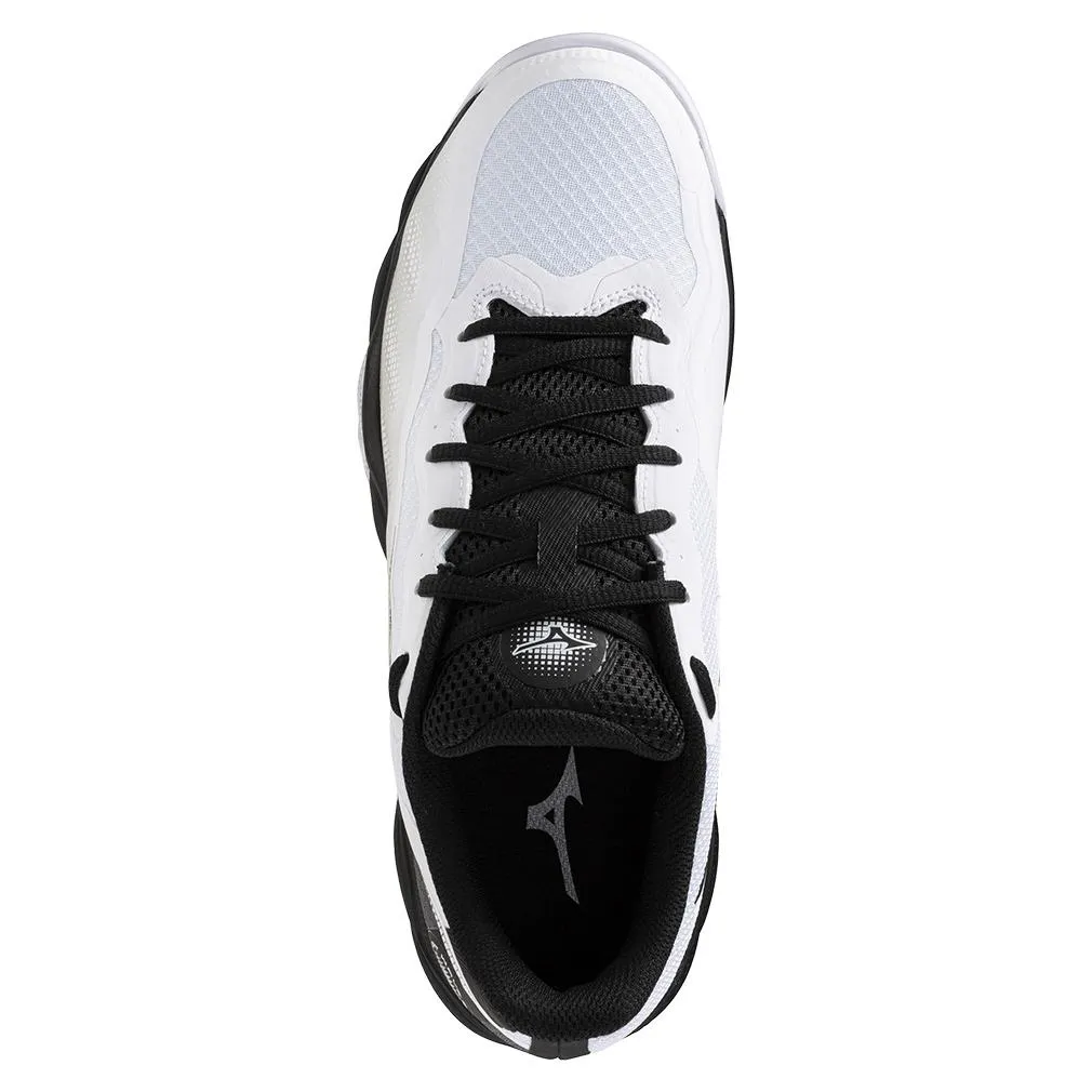 Mens Wave Enforce Court AC Tennis Shoes White and Black