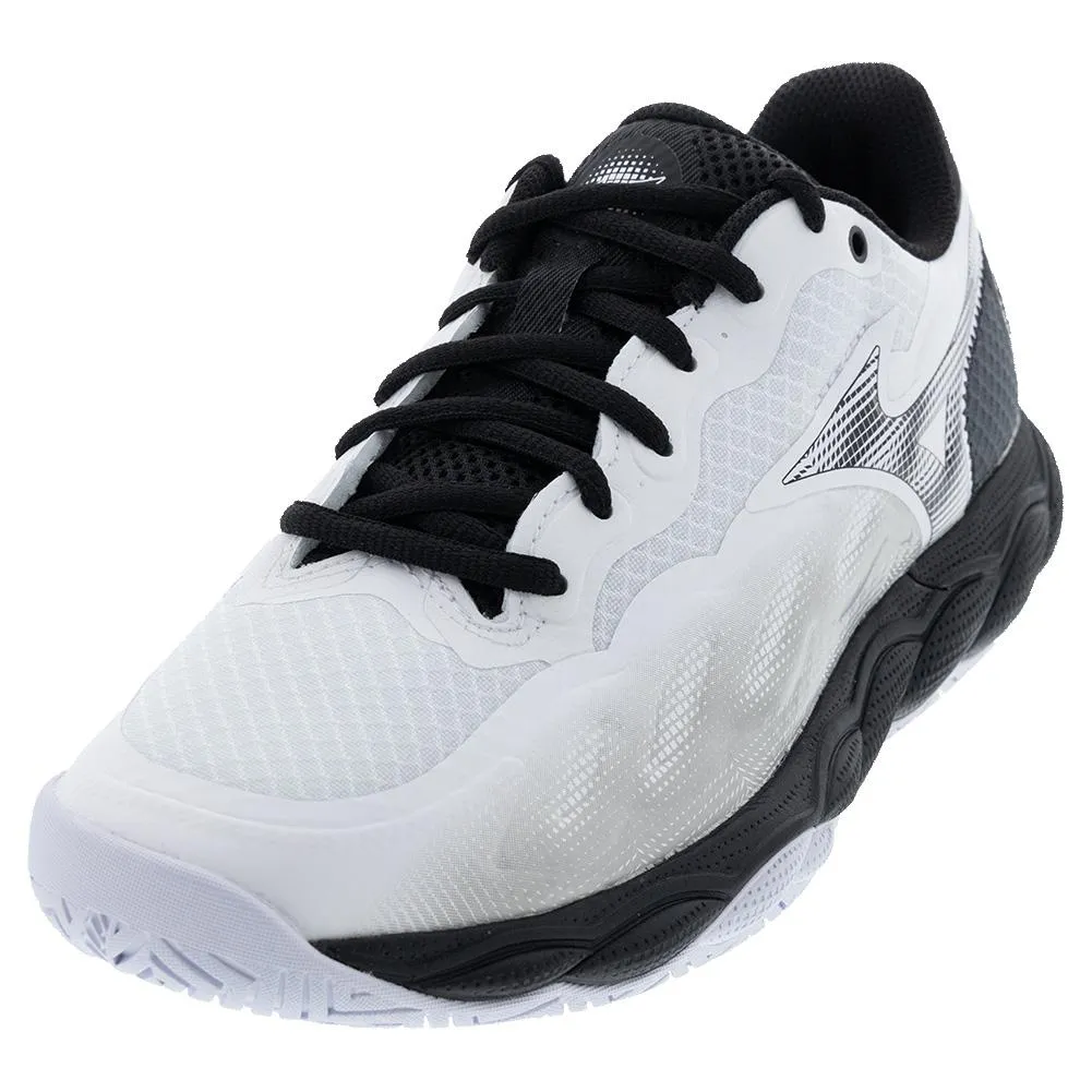 Mens Wave Enforce Court AC Tennis Shoes White and Black