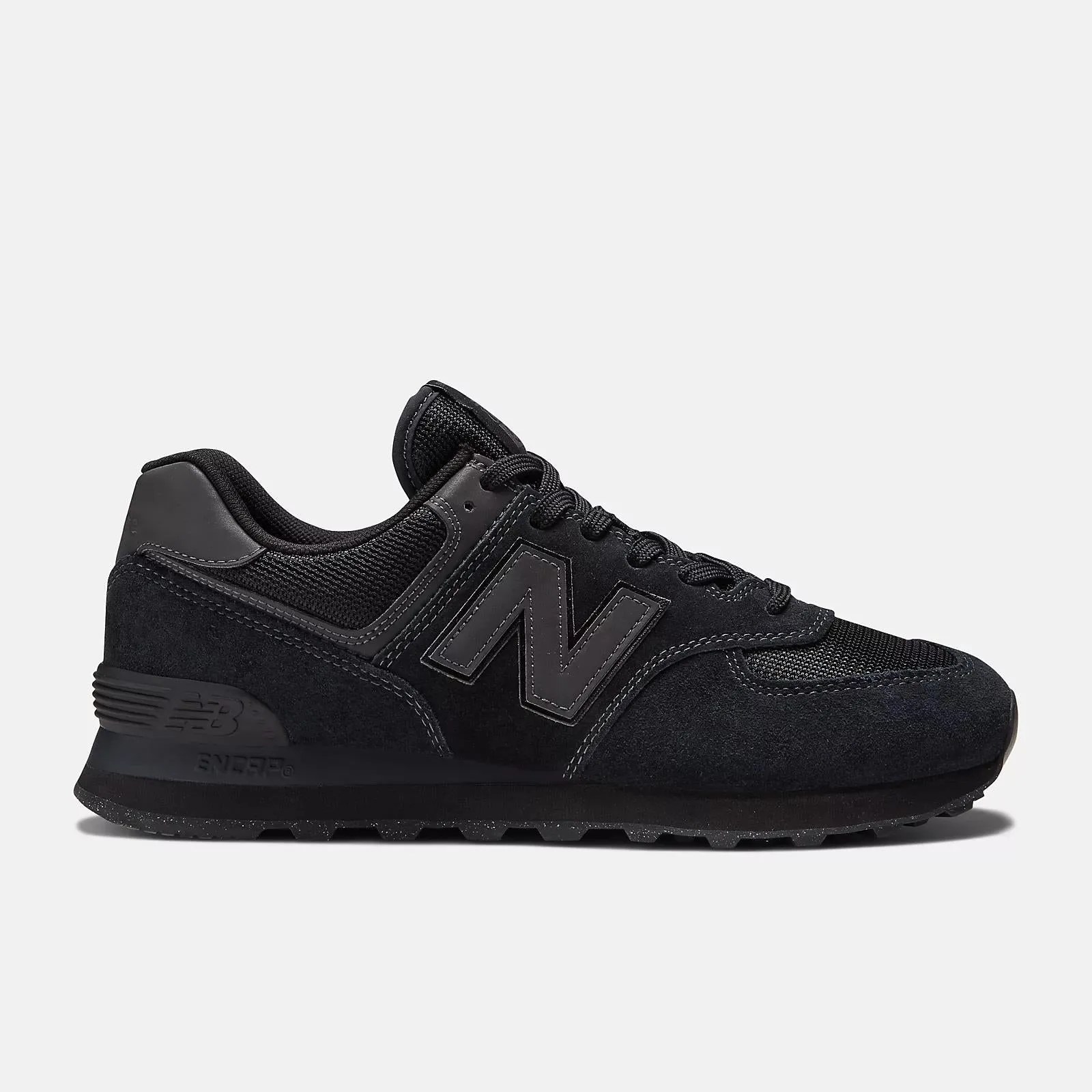 Men's Wide Fit New Balance ML574EVE Running Trainers - Exclusive - Black