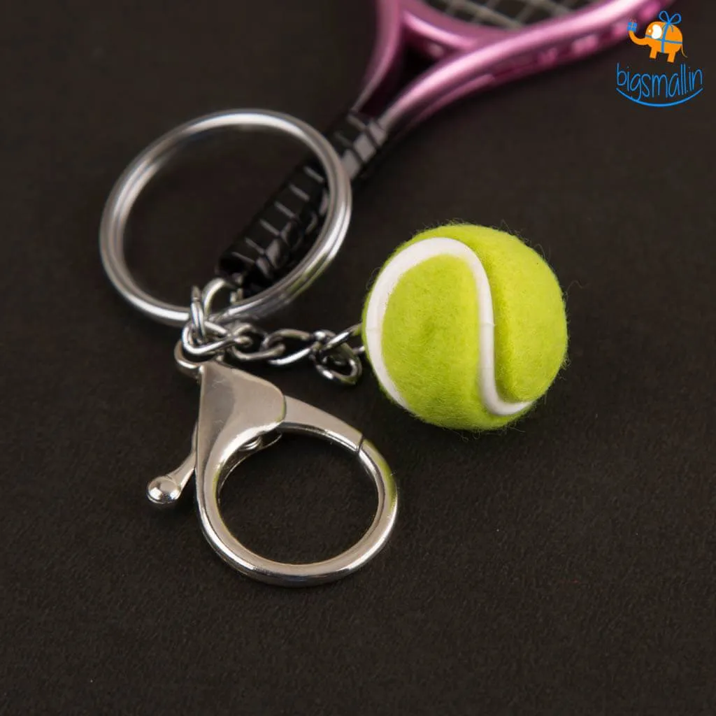 Mini Tennis Keychain