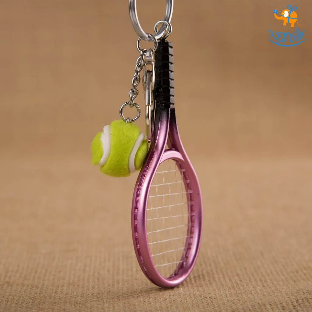 Mini Tennis Keychain