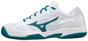 Mizuno Breakshot 3 CC Padel Shoes (Unisex, White/Turquoise)