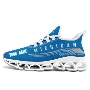 NFL Detroit Lions Knitted Camouflage Sport Team Max Soul Shoes