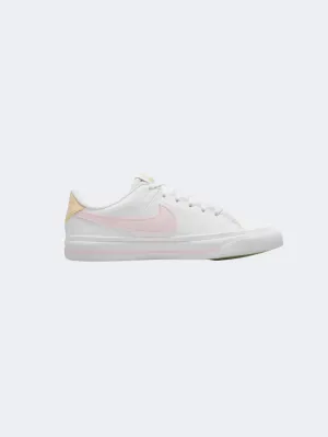 Nike Court Legacy Gs-Girls Lifestyle Shoes White/Honeydew/Pink