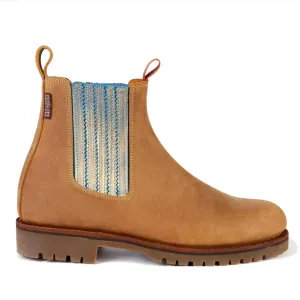 PENELOPE CHILVERS Oscar Chelsea Boots - Leather - Biscuit/Sky