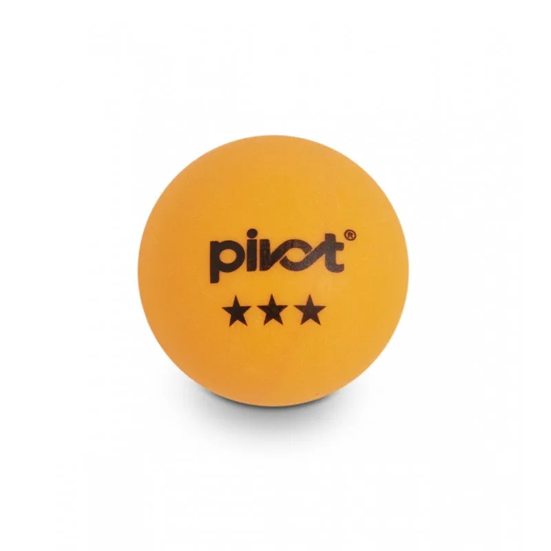 PIVOT Table Tennis balls 3 STAR 6 PACK BALLS - ORANGE