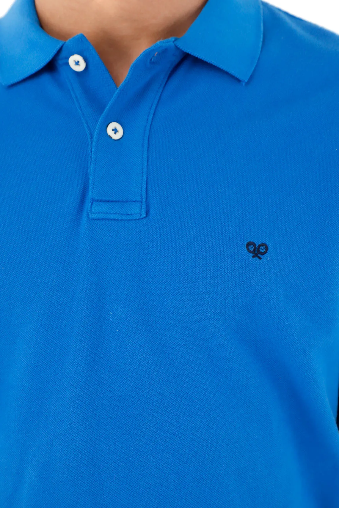 Polo con raqueta bordada para hombre