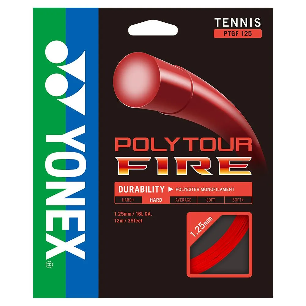 POLYTOUR FIRE Tennis String Red