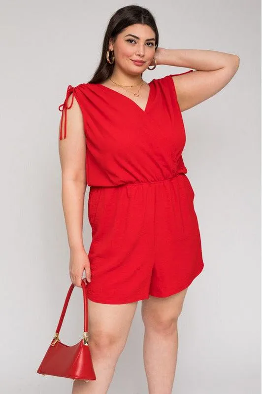 Pretty In Red Romper