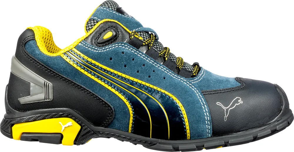 'Puma' Men's Rio Low ESD Aluminum Toe - Navy / Black / Yellow