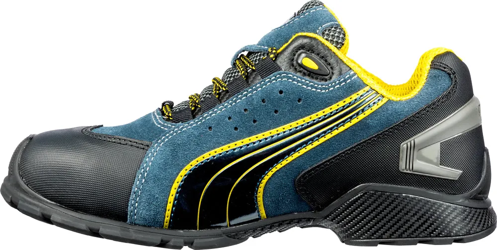 'Puma' Men's Rio Low ESD Aluminum Toe - Navy / Black / Yellow