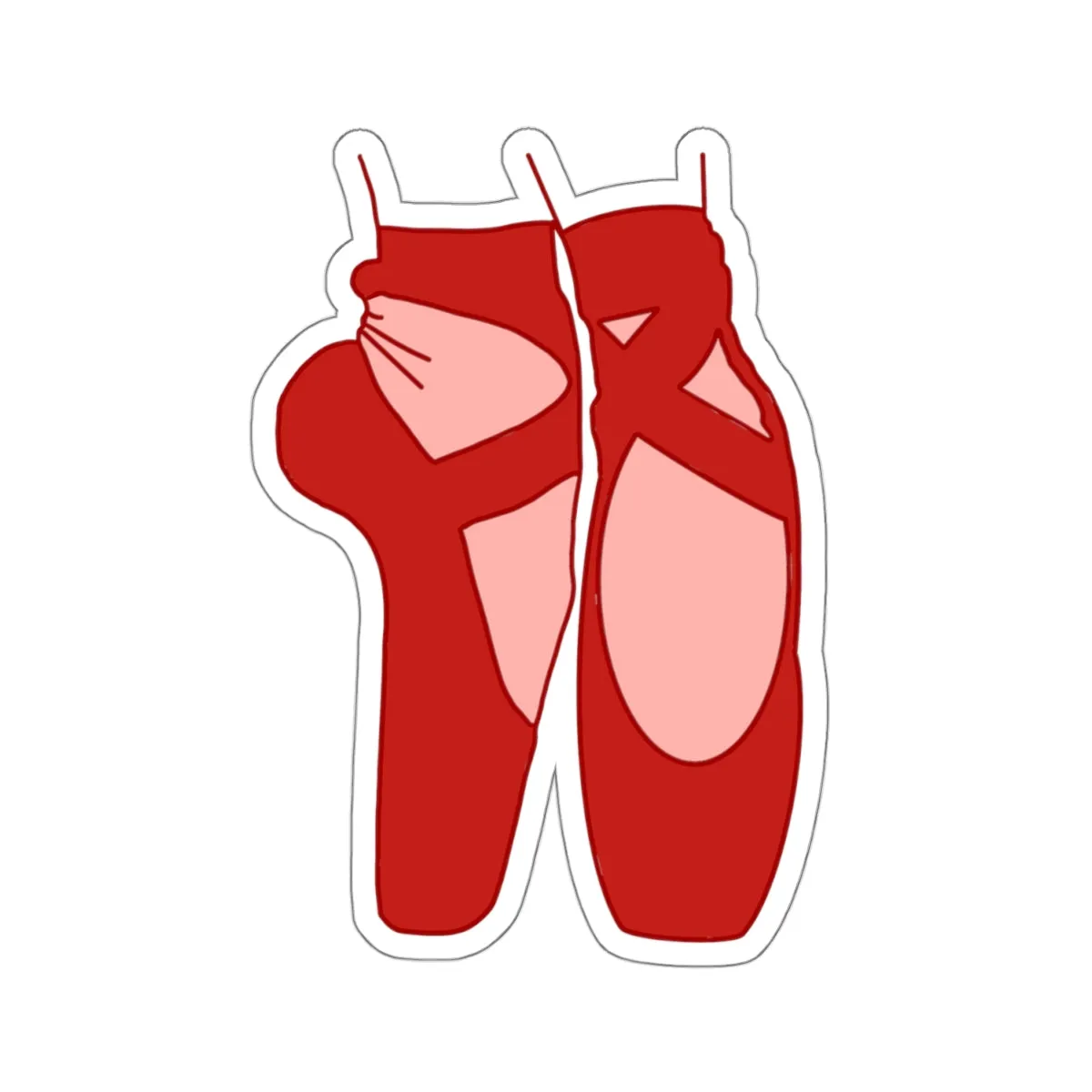 Red Point Shoes - Center Stage Kiss-Cut Sticker