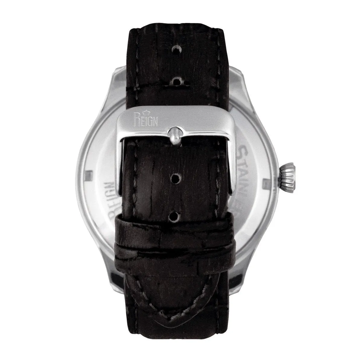 Reign Gustaf Automatic Leather-Band Watch