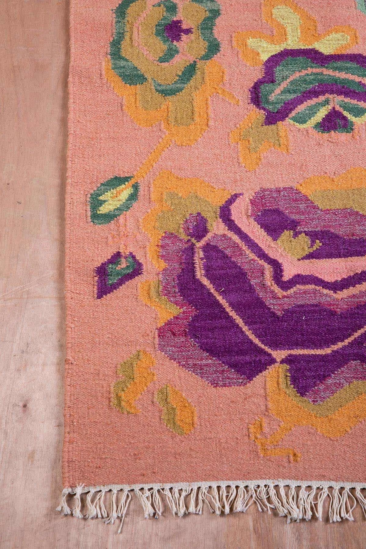 Rose Bagh Woven Rug (Pink Blush)