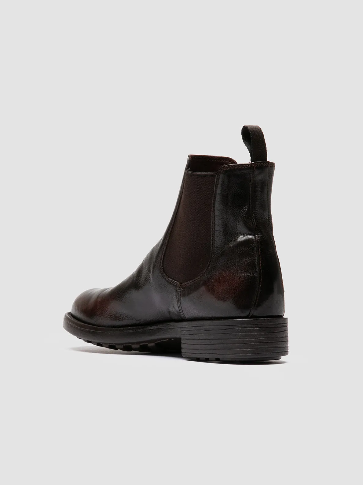 SERGEANT 102 - Brown Leather Chelsea Boots