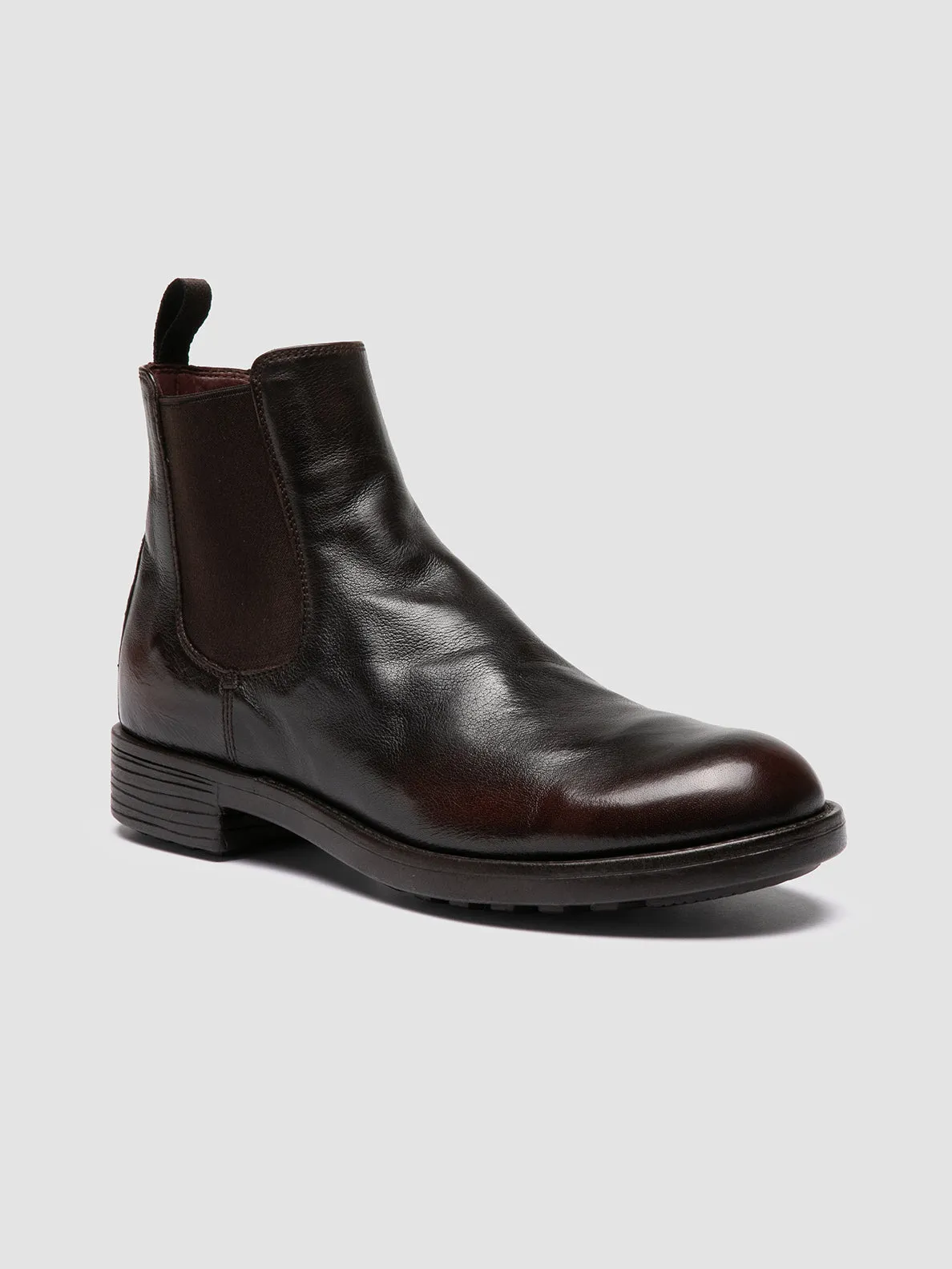 SERGEANT 102 - Brown Leather Chelsea Boots