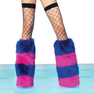 Striped Fluffies - Blue/Hot Pink