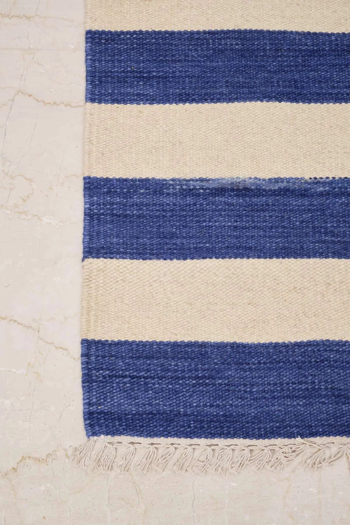 Stripes Woven Rug (Indigo)