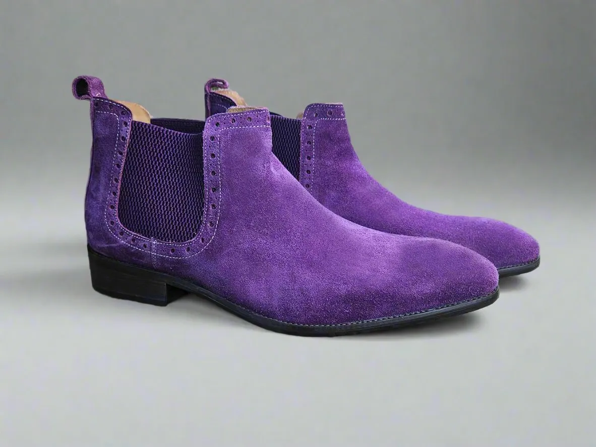 Suede Ankle Chelsea Boot