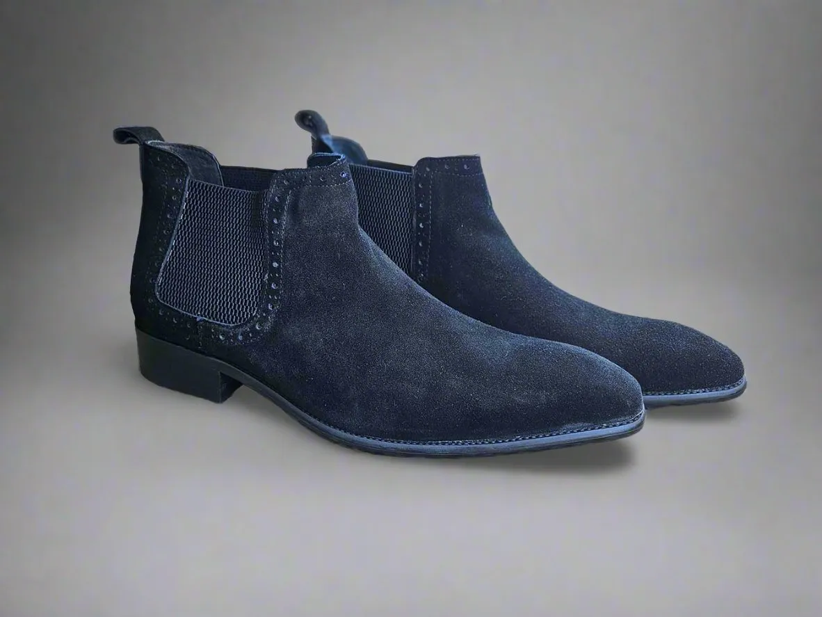 Suede Ankle Chelsea Boot