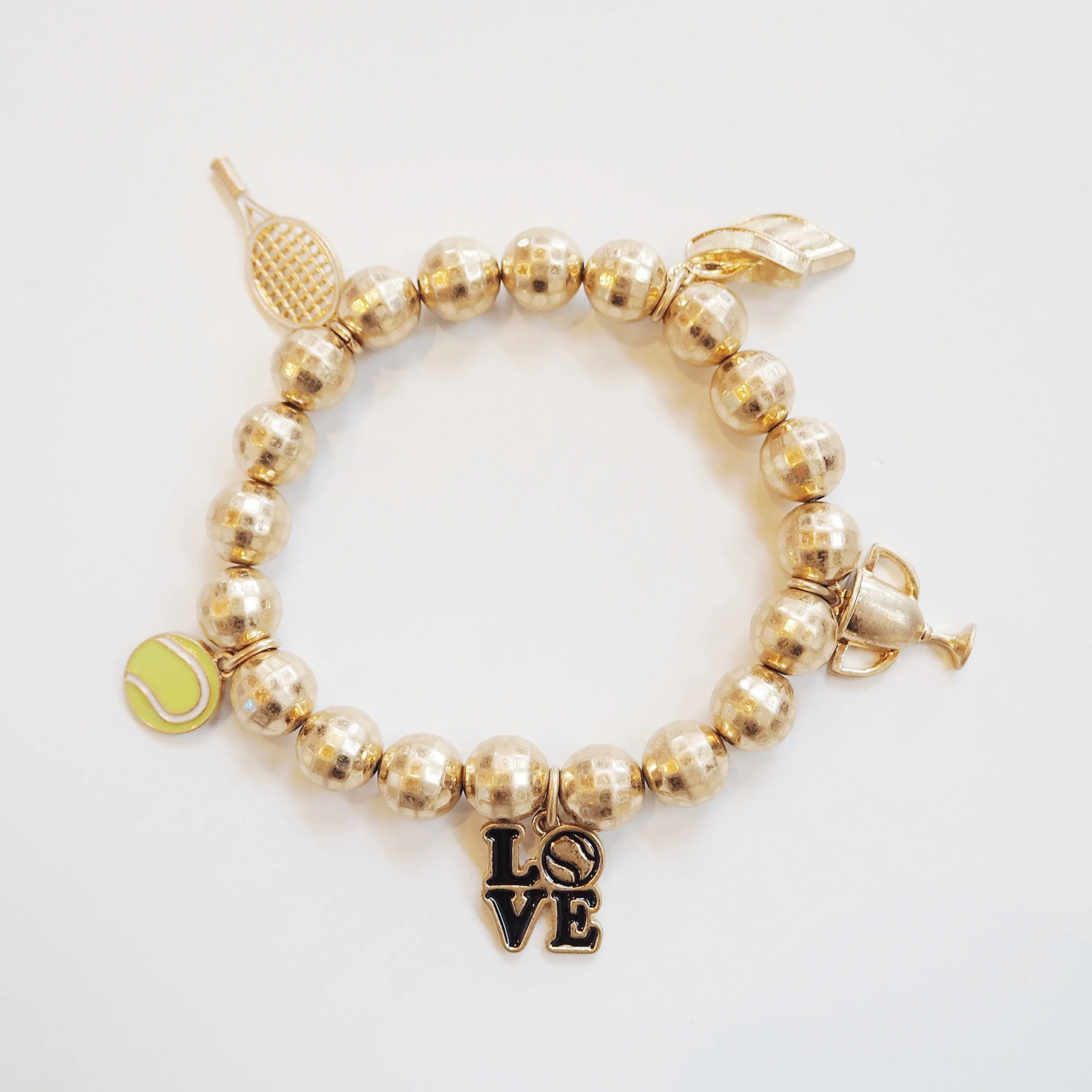 Tennis Charm Bracelet