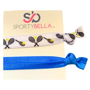 Tennis Hair Ties -2pc Set- Pick Color