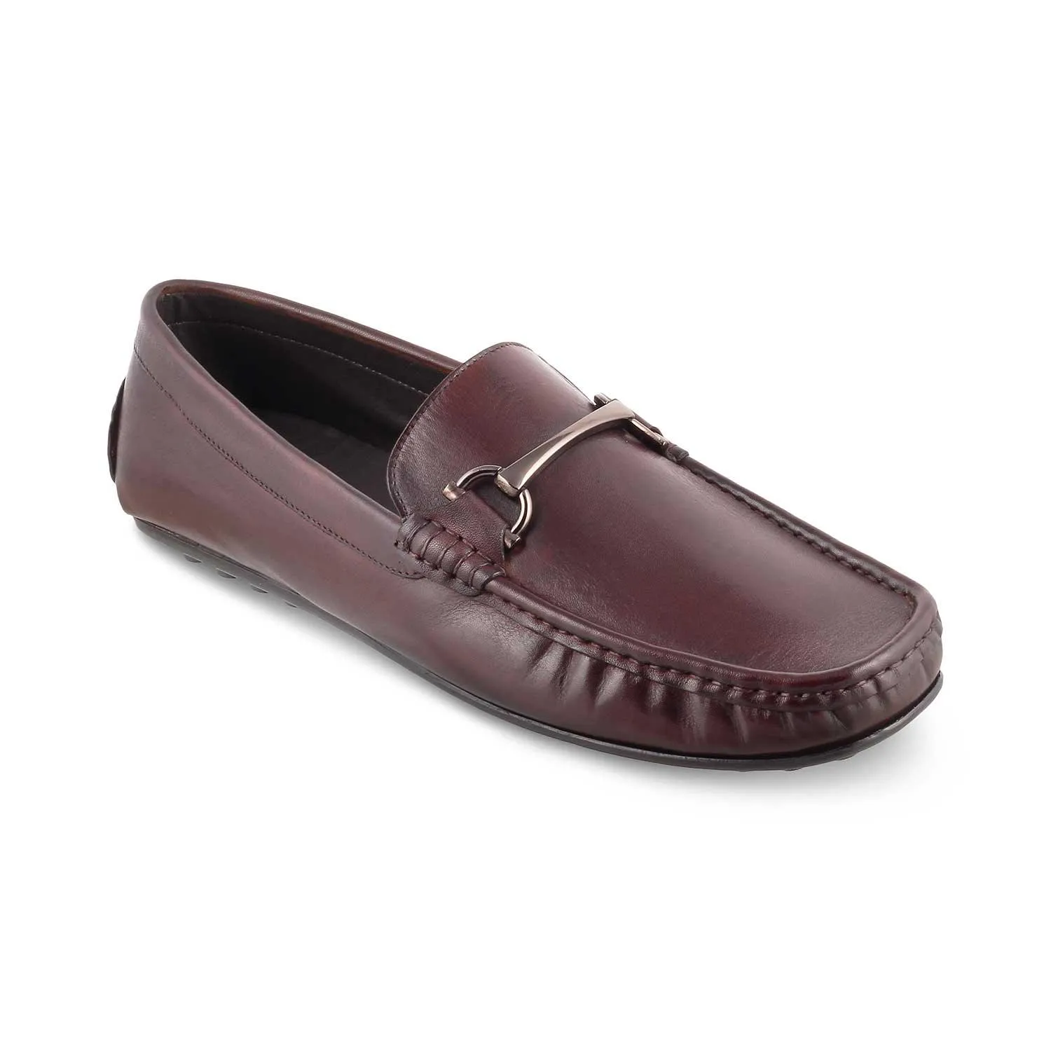 The Cecomf Brown Men's Leather Driving Loafers Tresmode