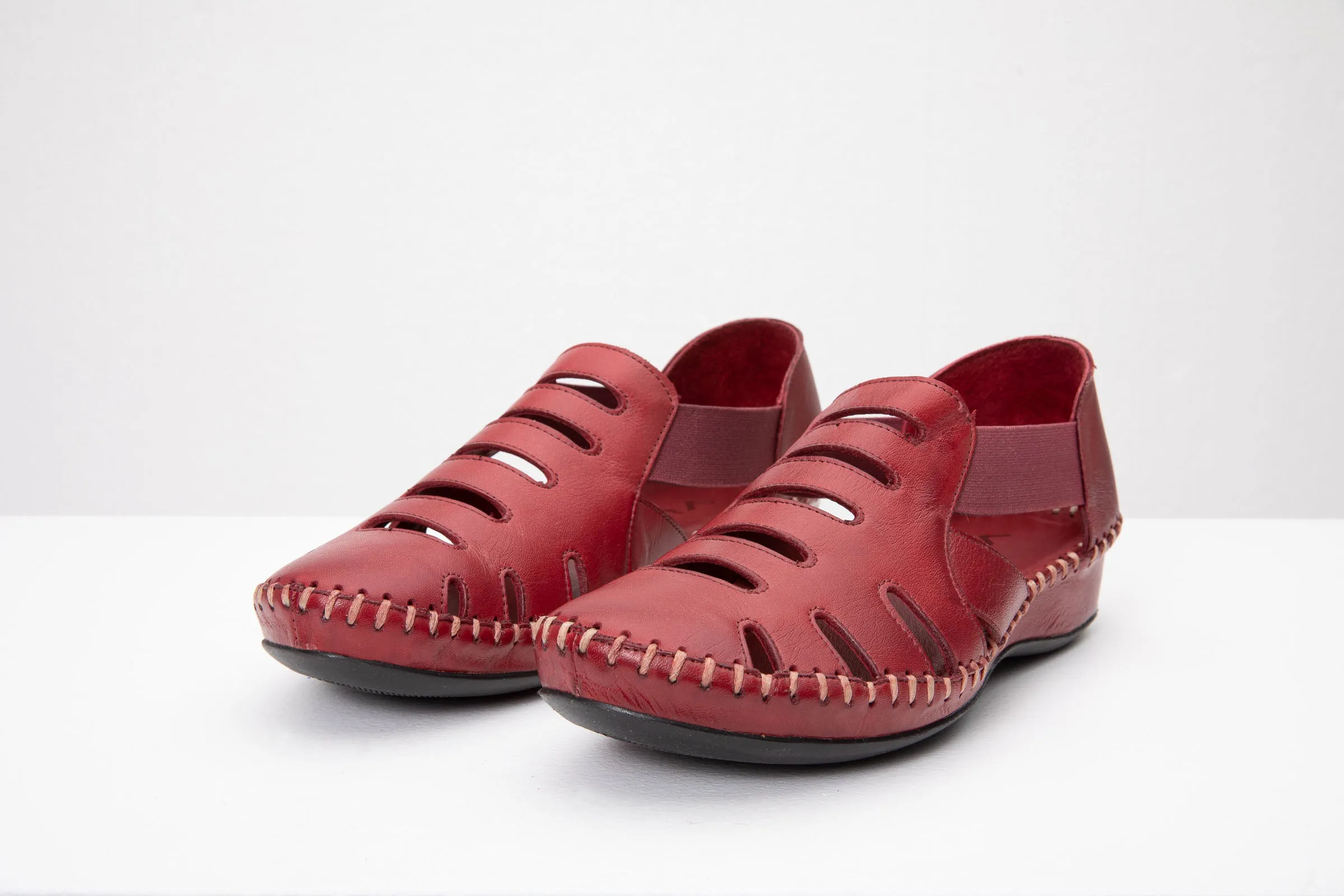 The Maerdy Burgundy Leather Sandal Final Sale!