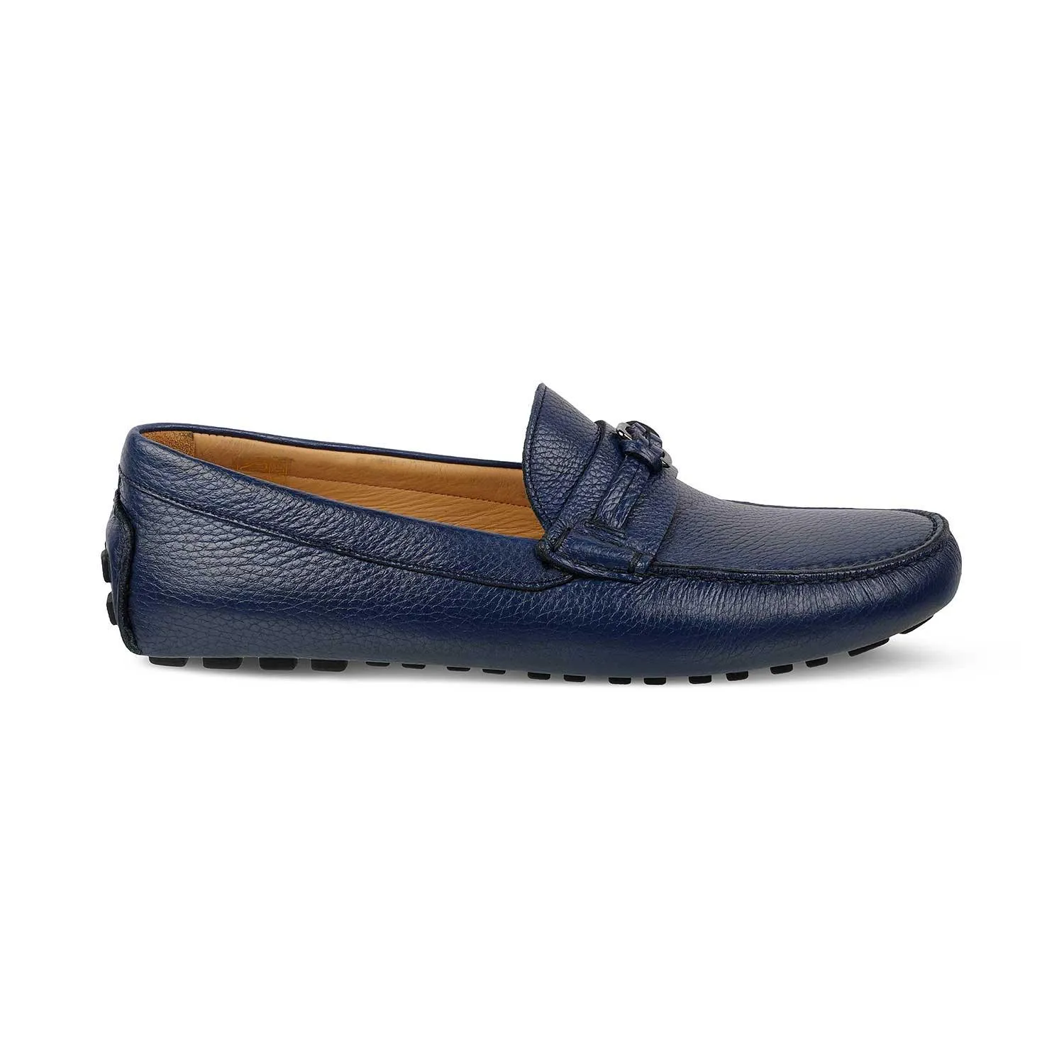 The Maiorico Blue Men's Handcrafted Leather Driving Loafers Tresmode