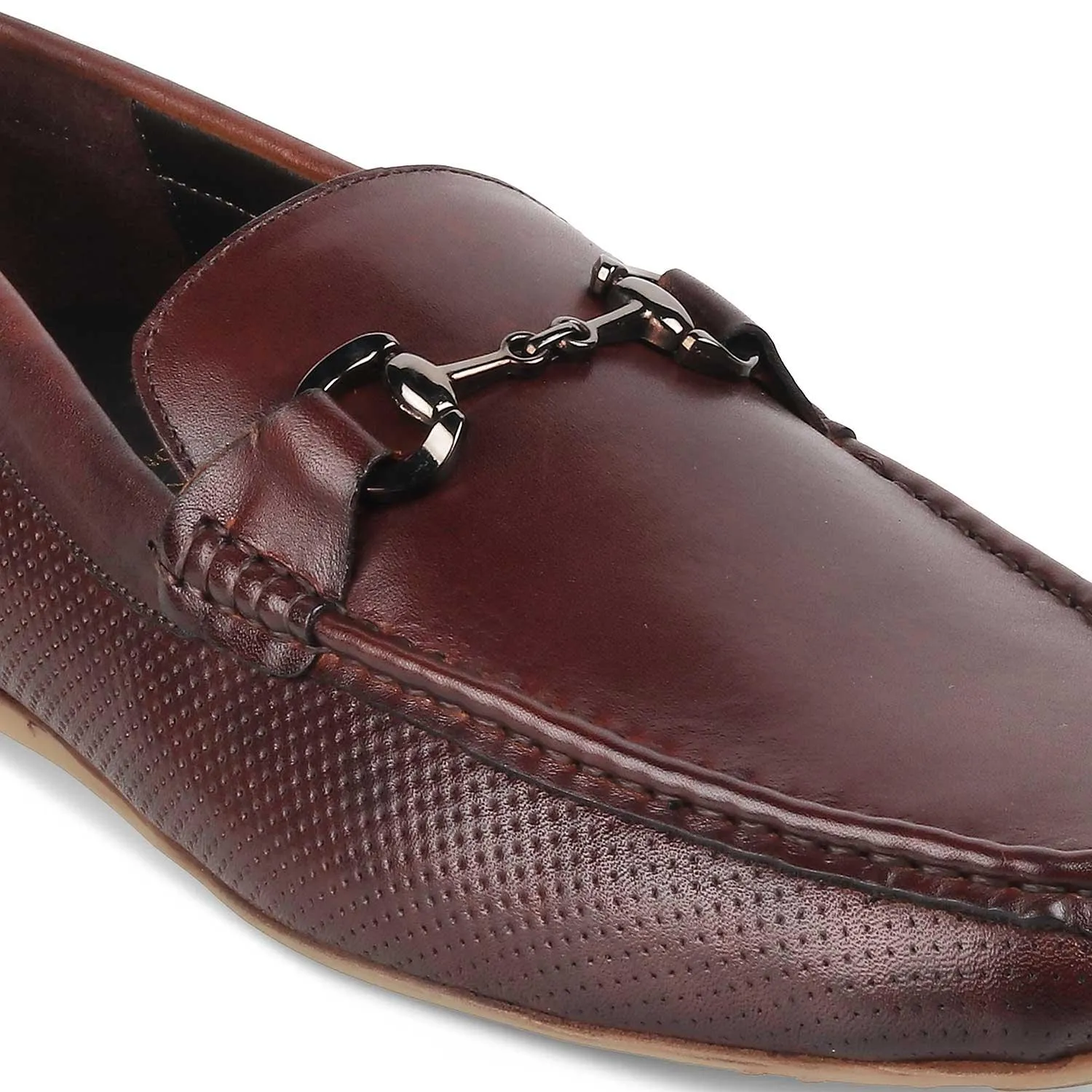 The Otter Brown Men's Leather Driving Loafers Tresmode