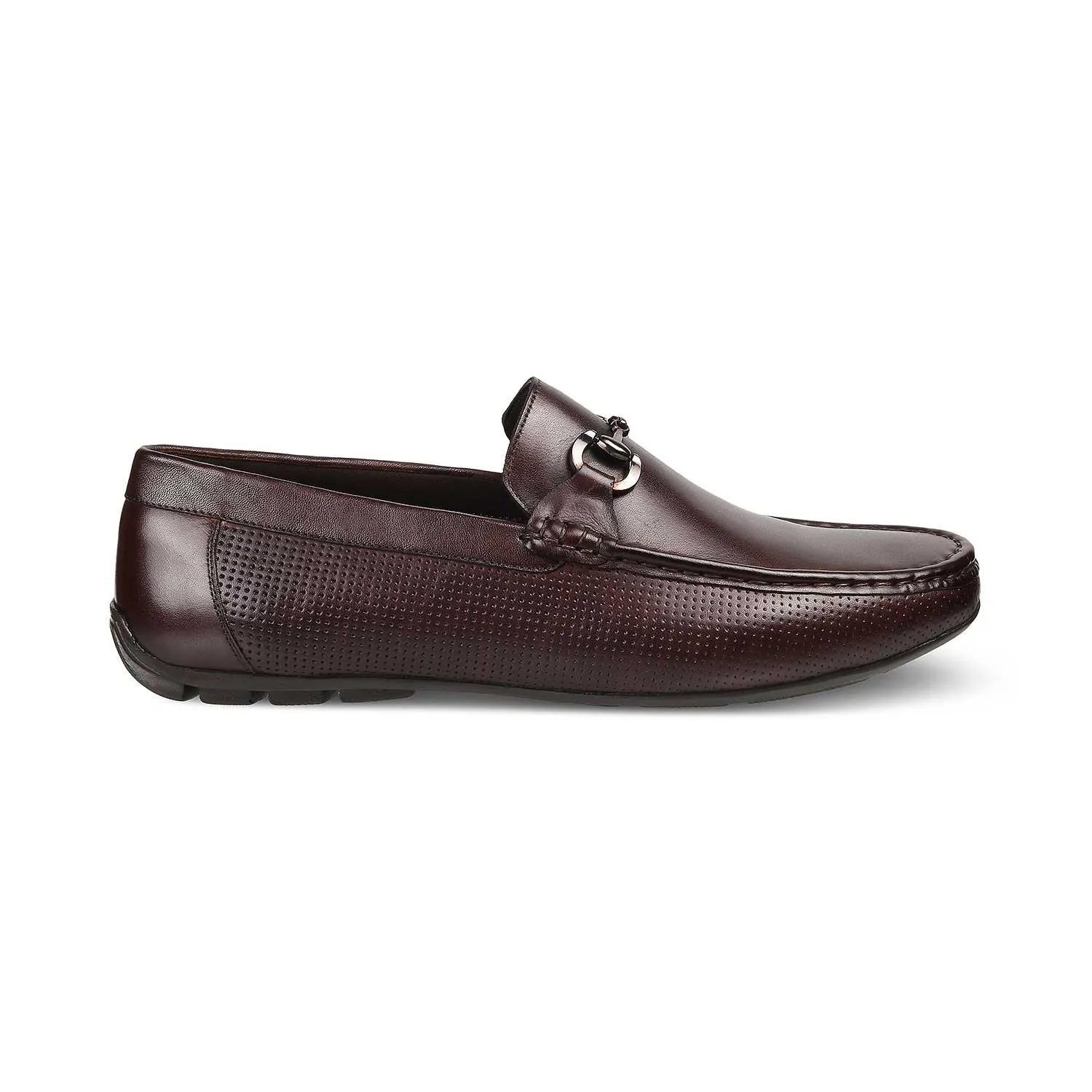 The Otterdam Brown Men's Leather Driving Loafers