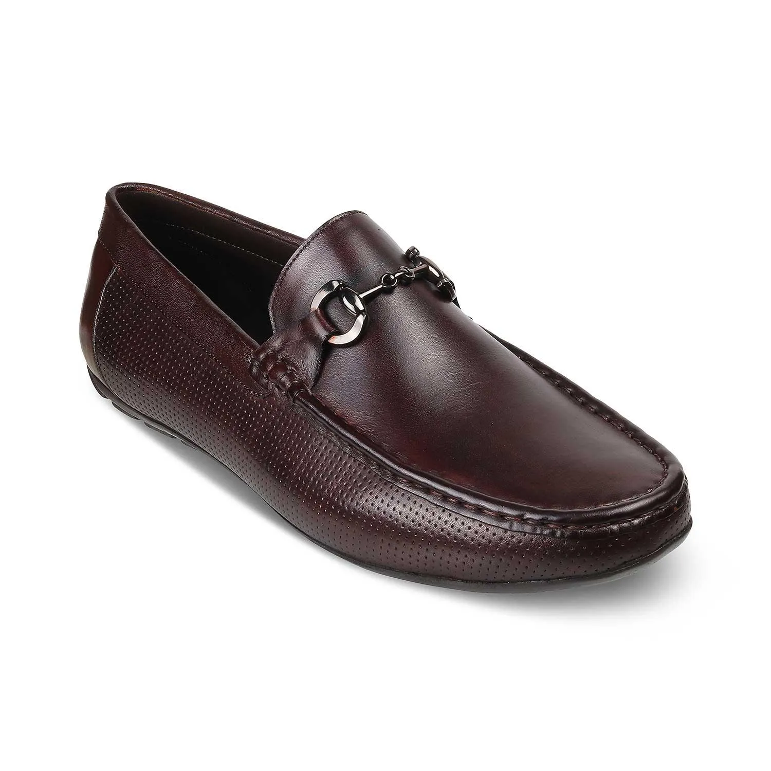 The Otterdam Brown Men's Leather Driving Loafers