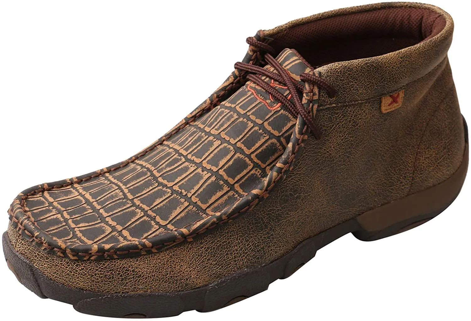 Twisted X Men's Chukka Driving Moc, Copper, 9.5W