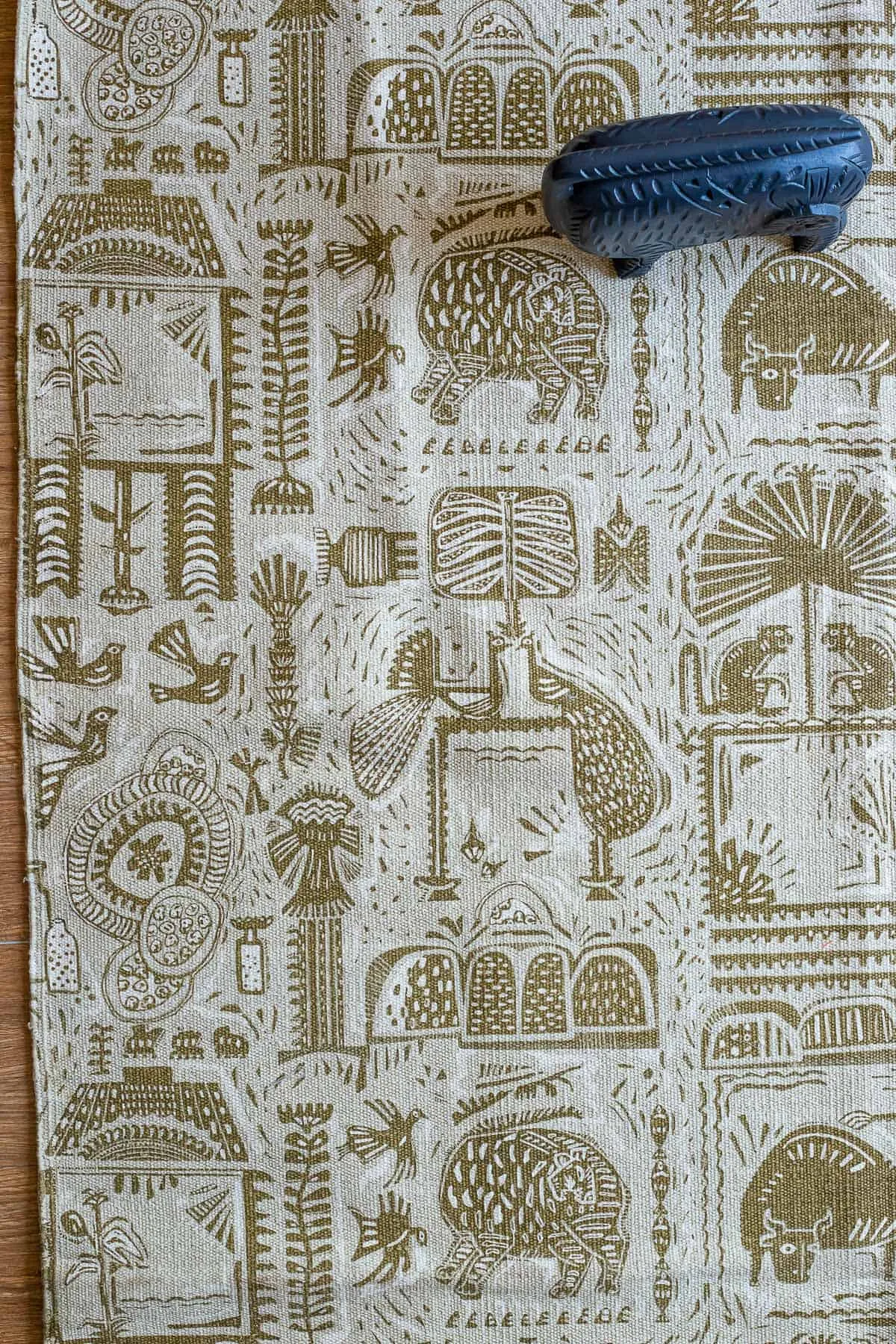 Udanti Printed Rug (Beige And Khaki)