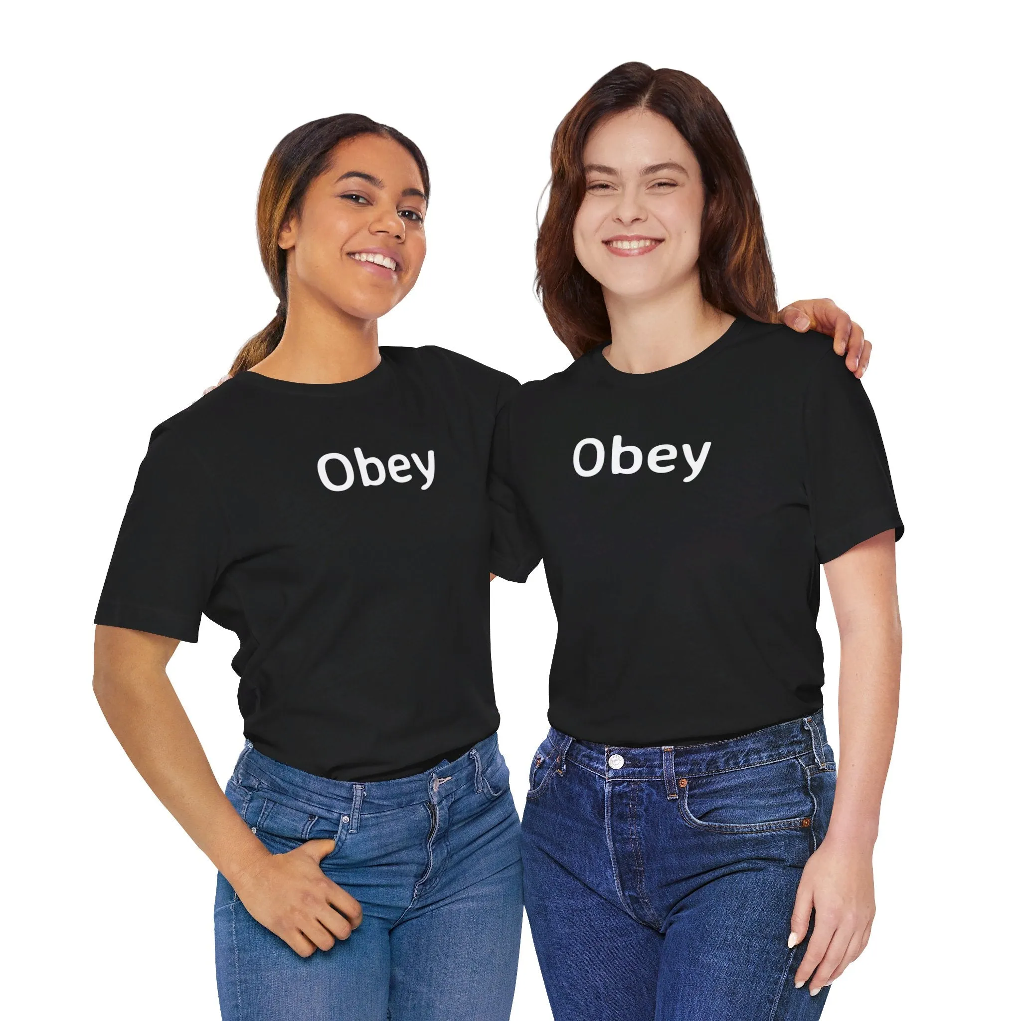 Unisex Jersey Short Sleeve Tee - "Obey"